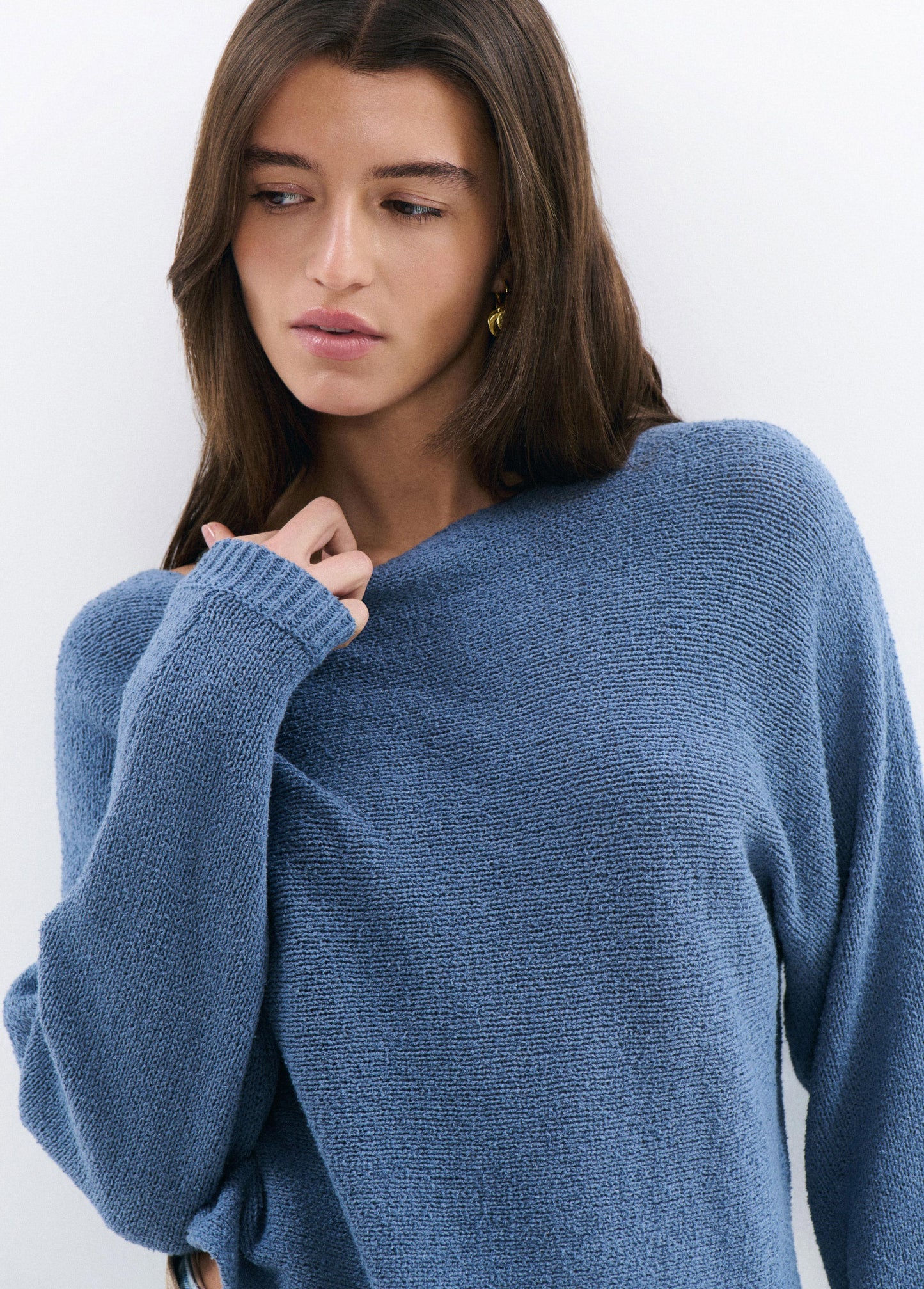 Jersey slouchy hilo textura