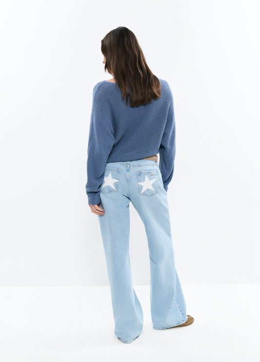 Jersey slouchy hilo textura