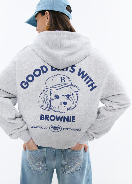 Sudadera capucha print perrito