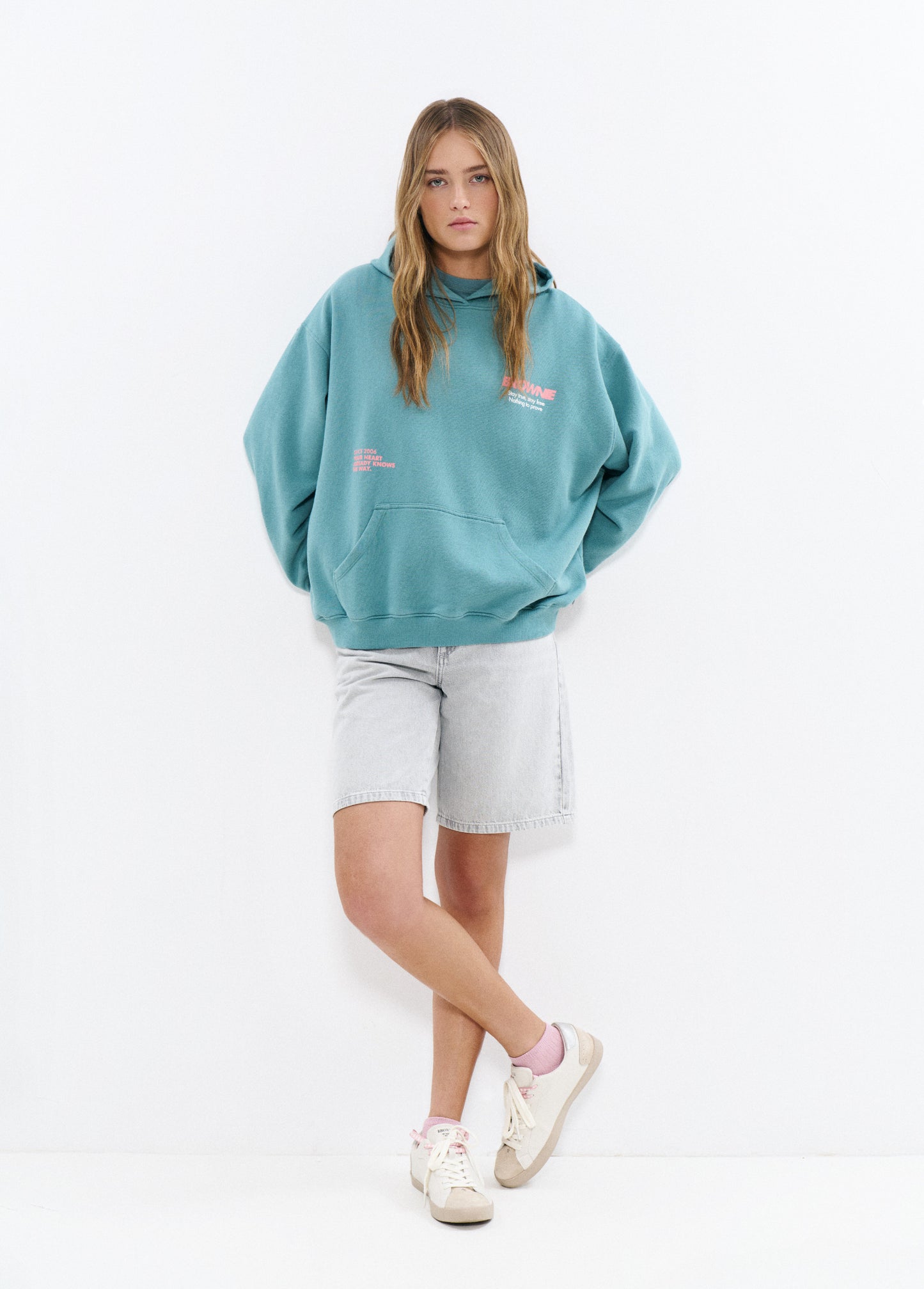 Sudadera capucha print aguila