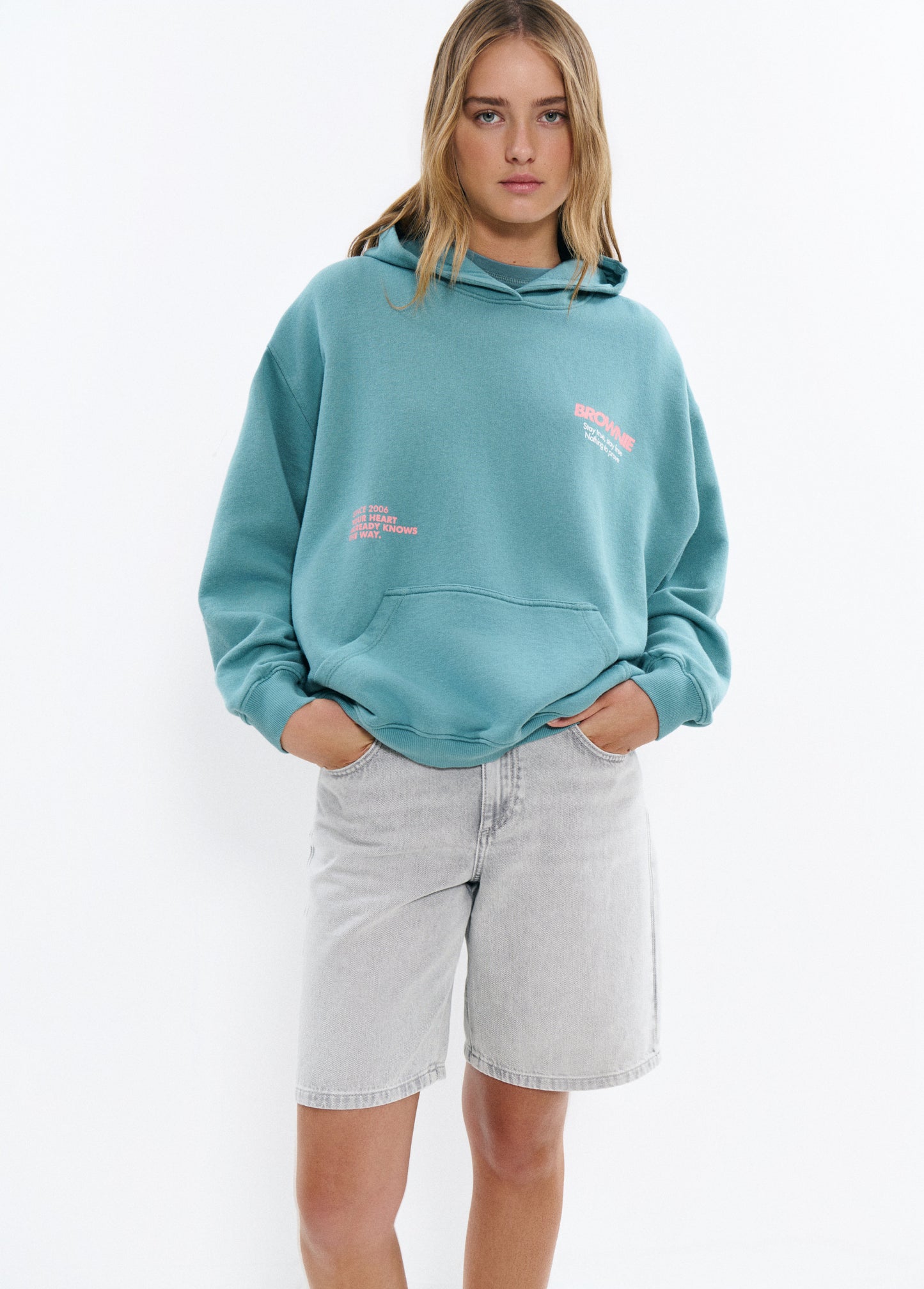 Sudadera capucha print aguila