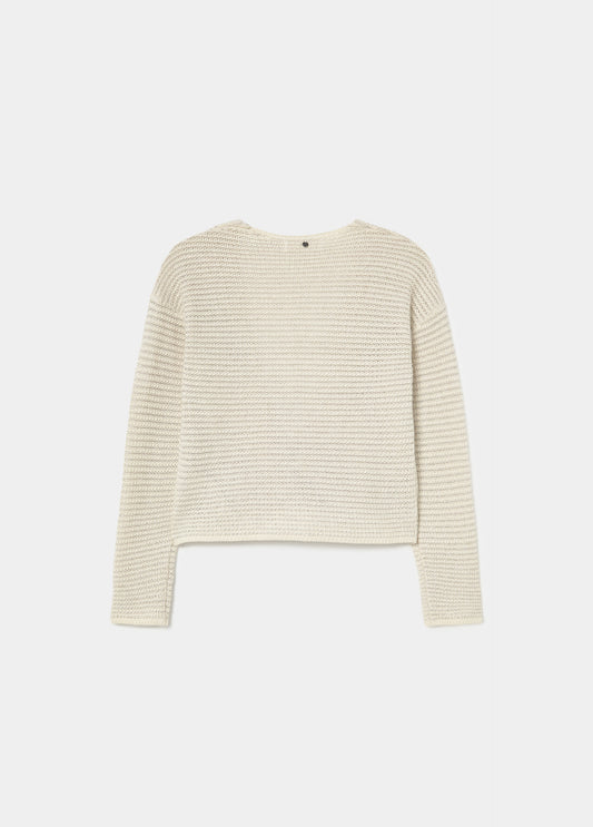 Chaqueta punto cruzada