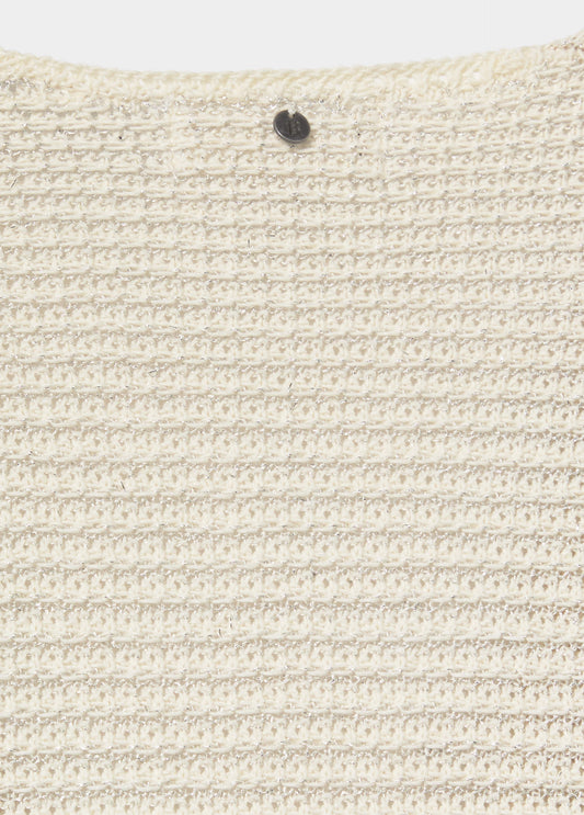 Chaqueta punto cruzada