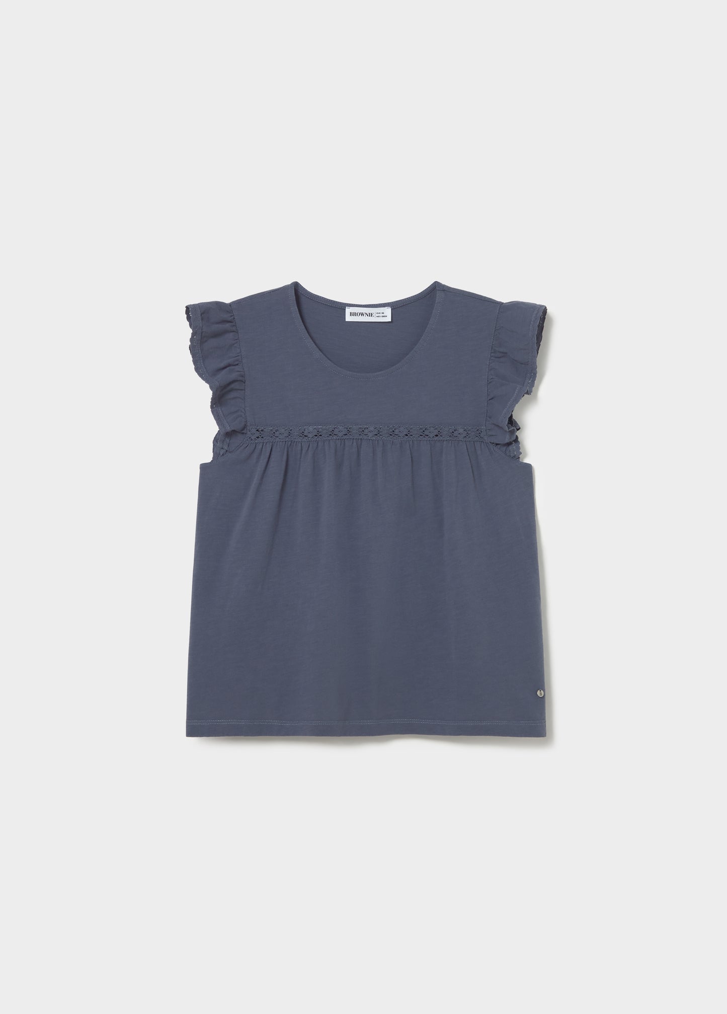 Camiseta volante puntilla