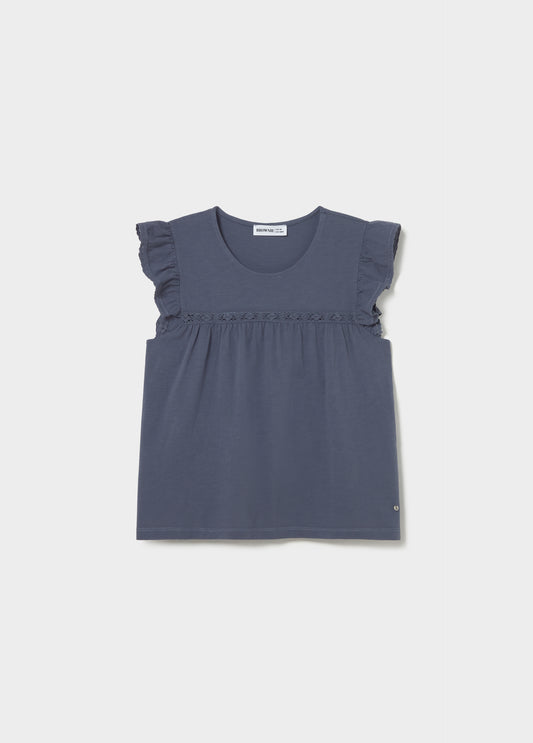 Camiseta volante puntilla