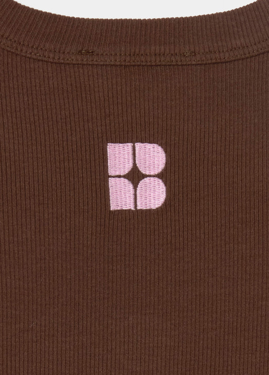 Tank top basico marron