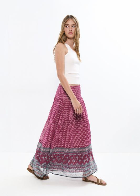 Falda larga indio