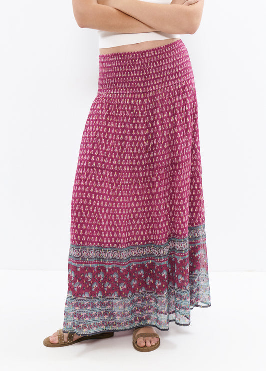 Falda larga indio