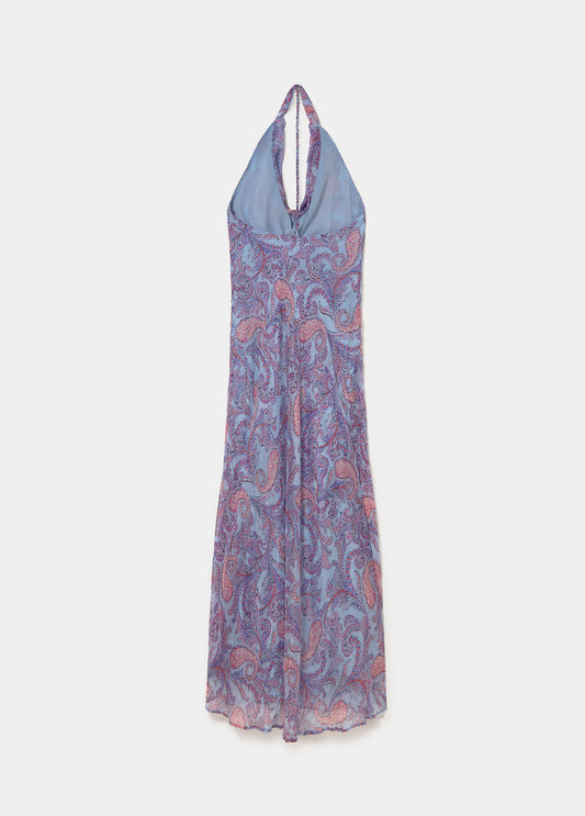 Vestido estampado drapeado