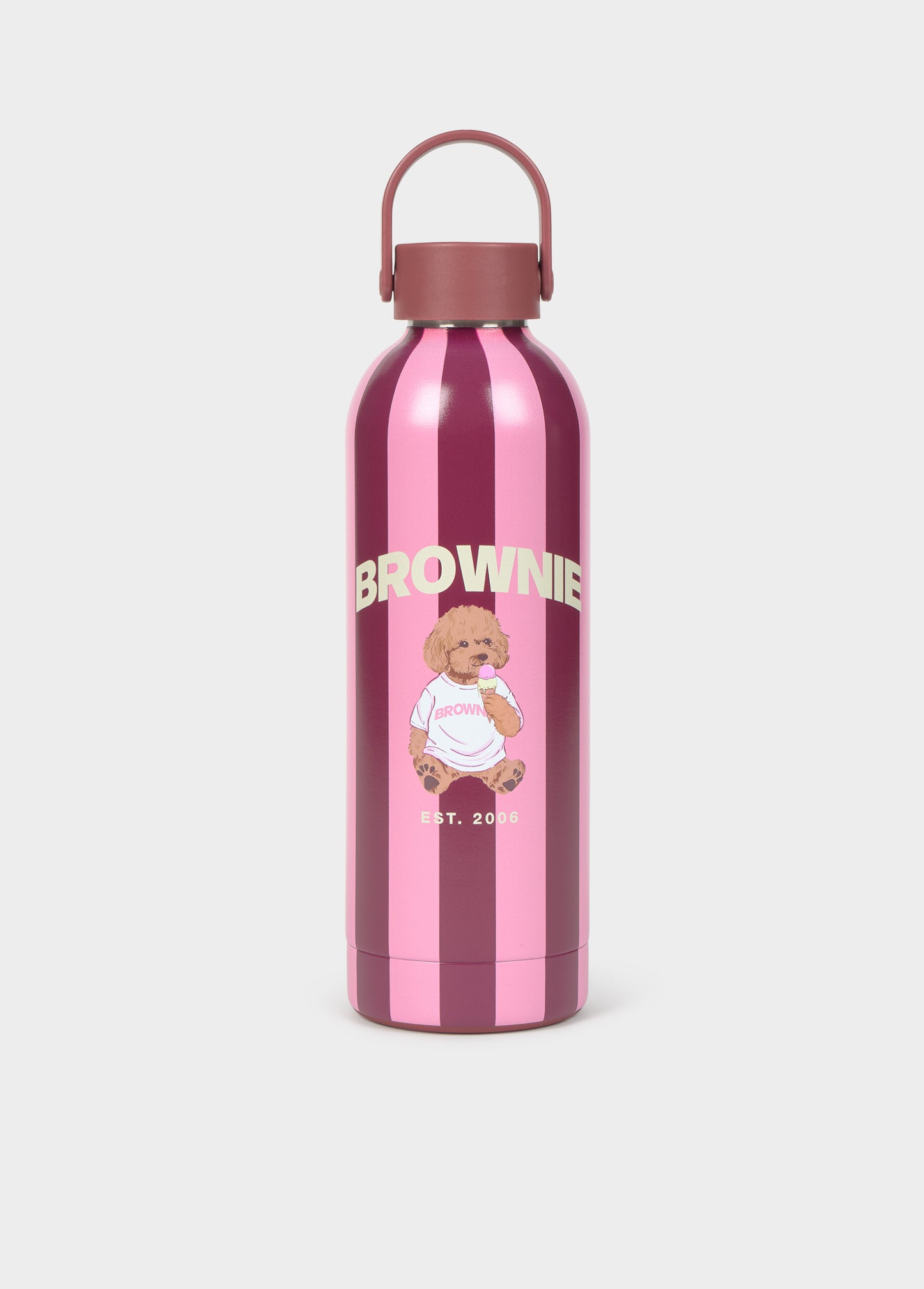 Botella rayas perro