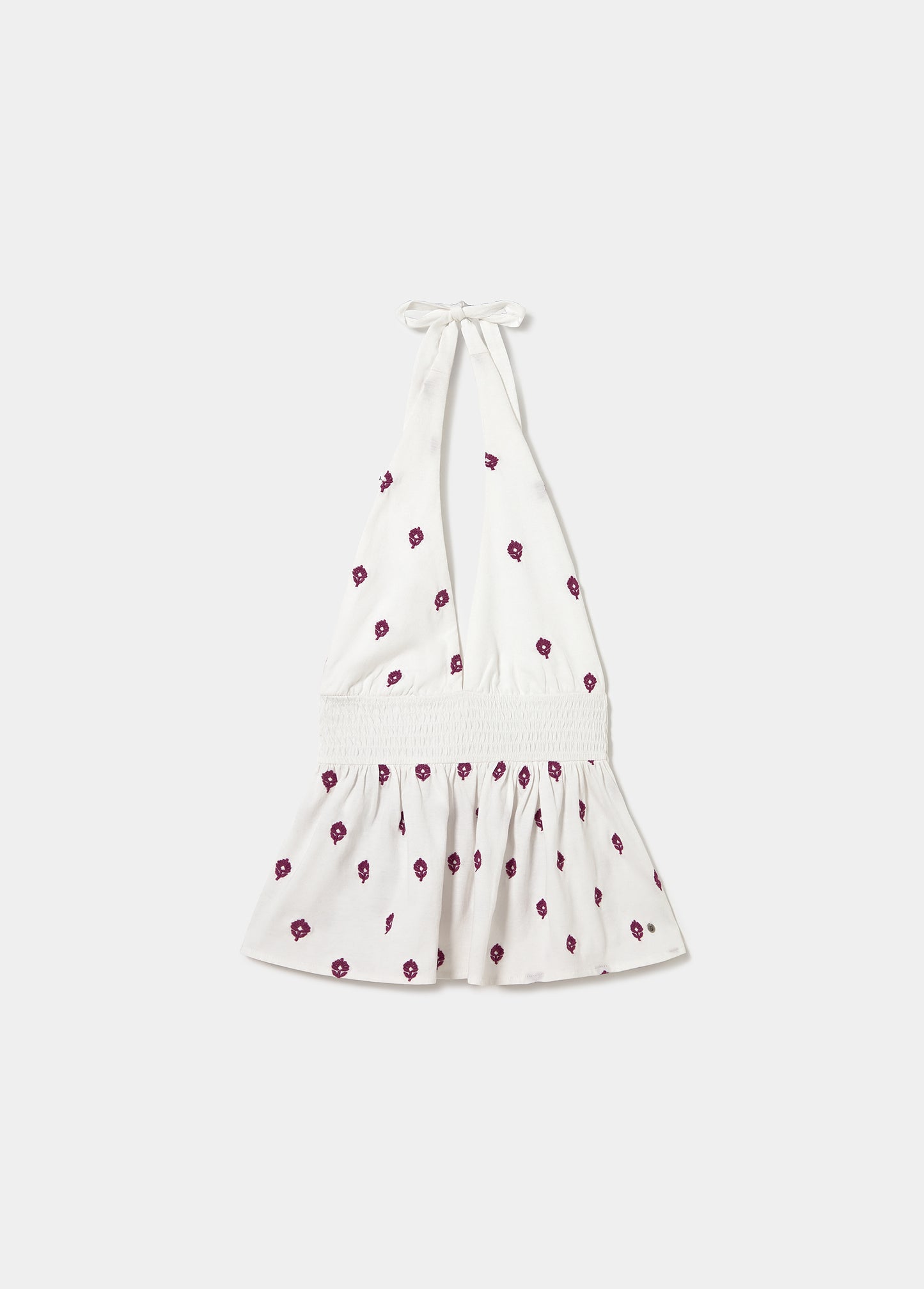 Top halter bordados