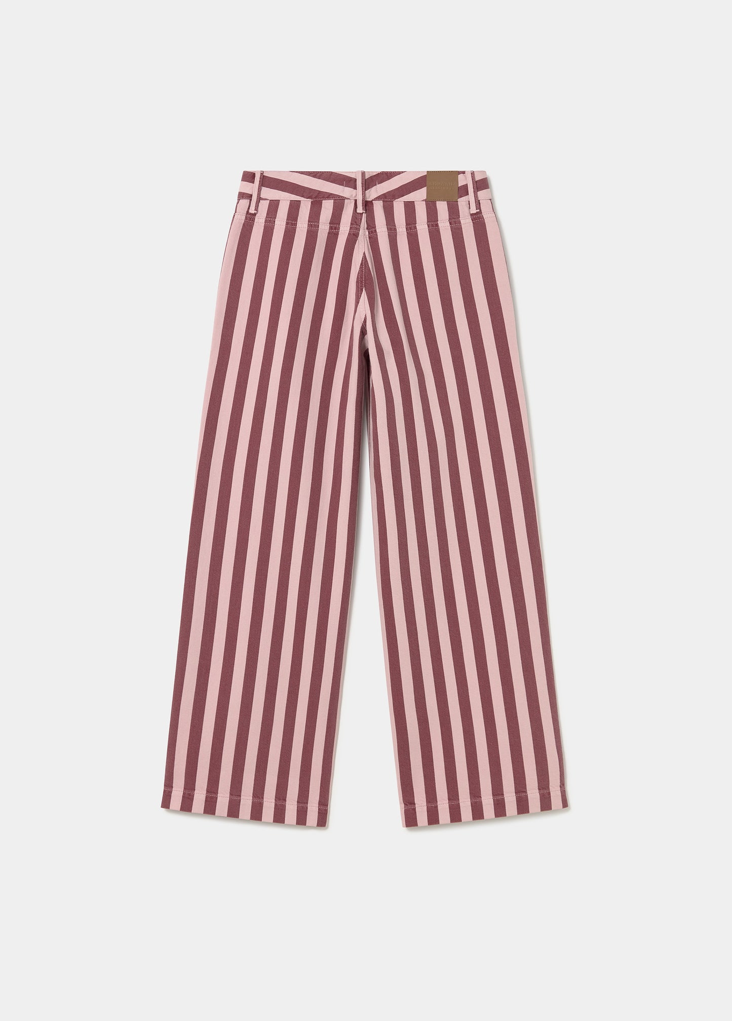Pantalón recto estampado rayas