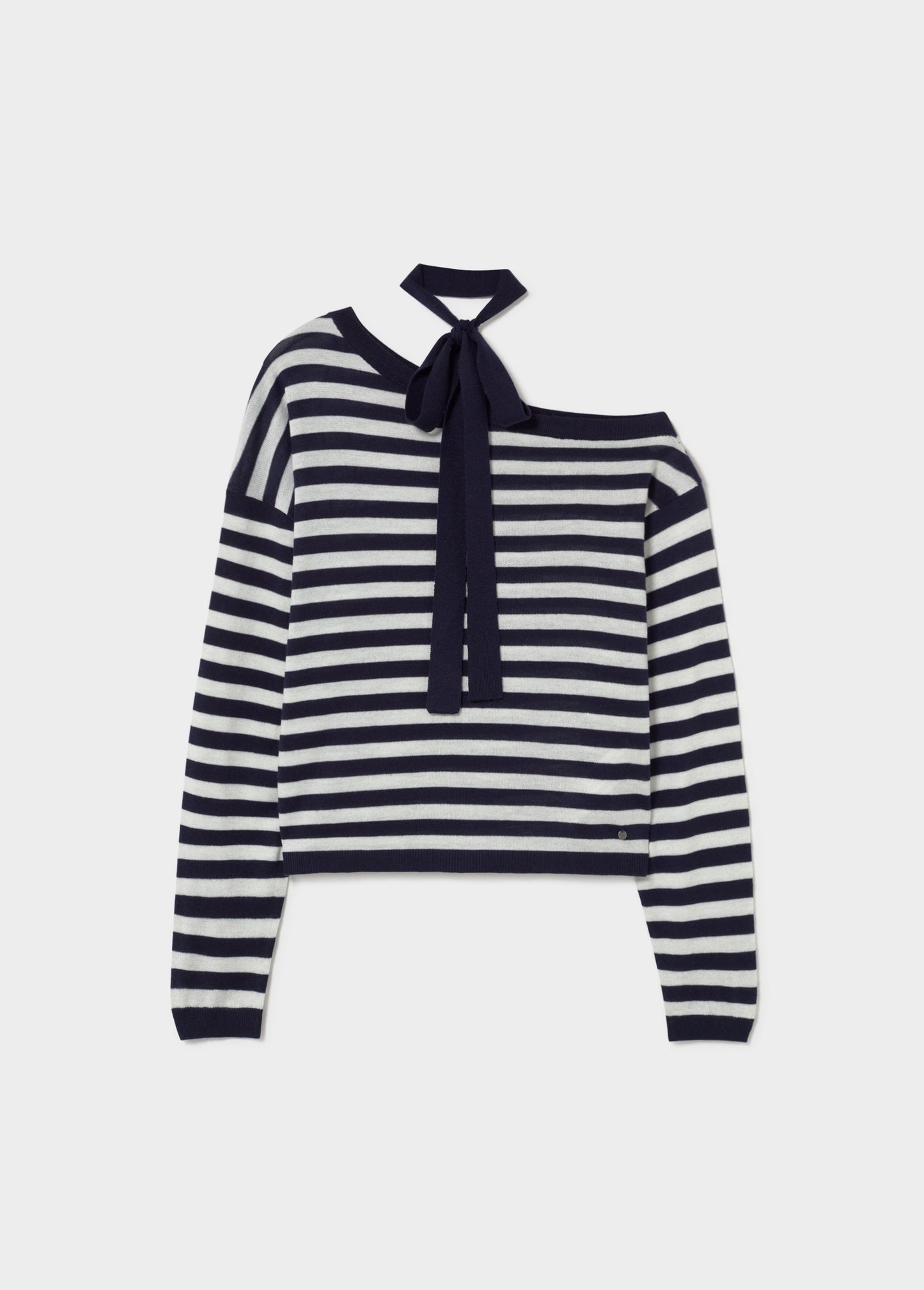 Jersey asimétrico rayas choker