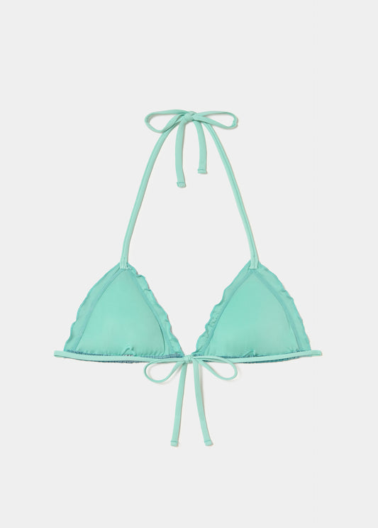 Top bikini degradado volante