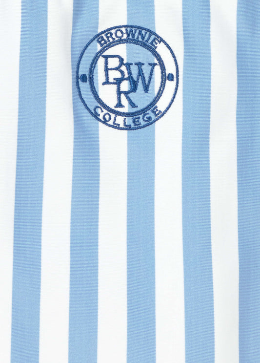 Bañador rayas bordado brownie