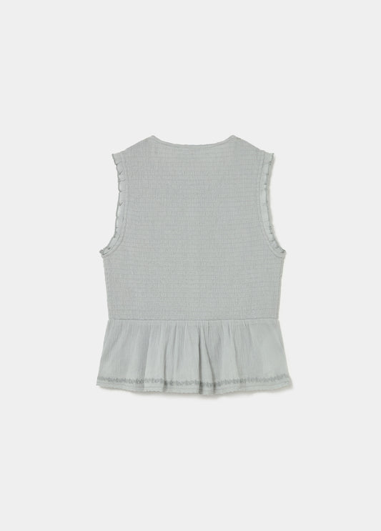 Blusa smock bordado