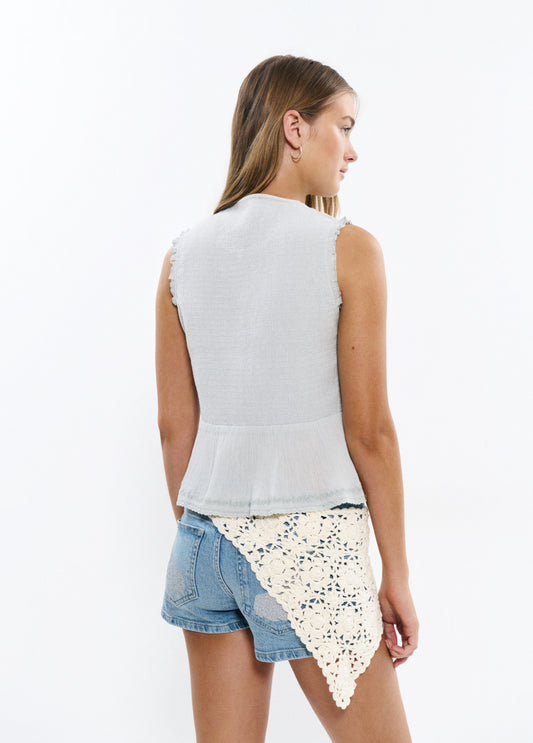 Blusa smock bordado