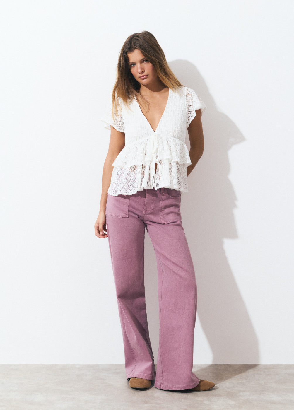 Camisa lencera lazos