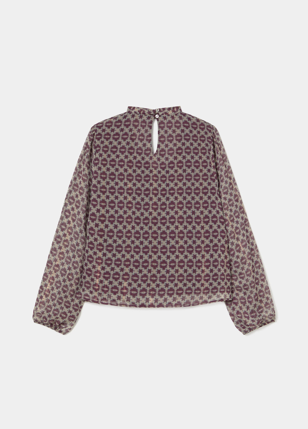 Blusa estampada choker