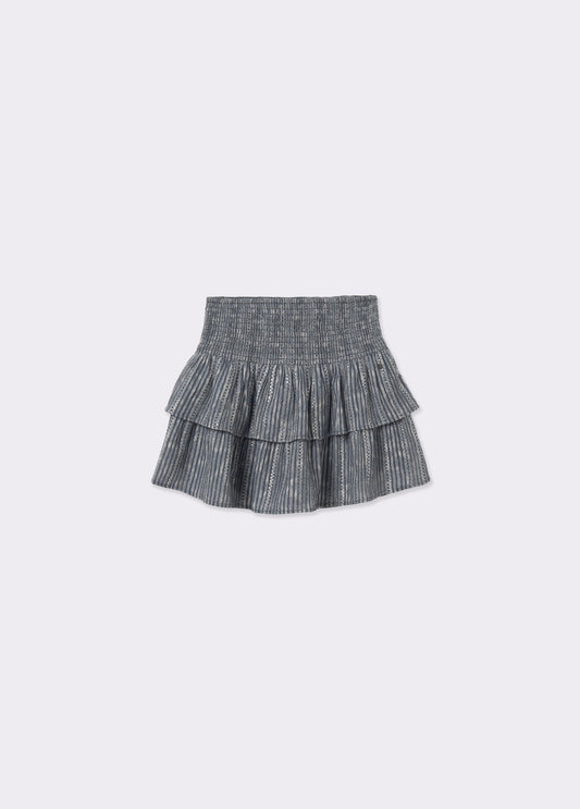 Falda smock rayas