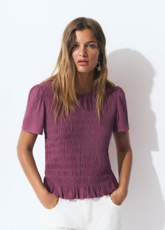 Blusa algodón smock