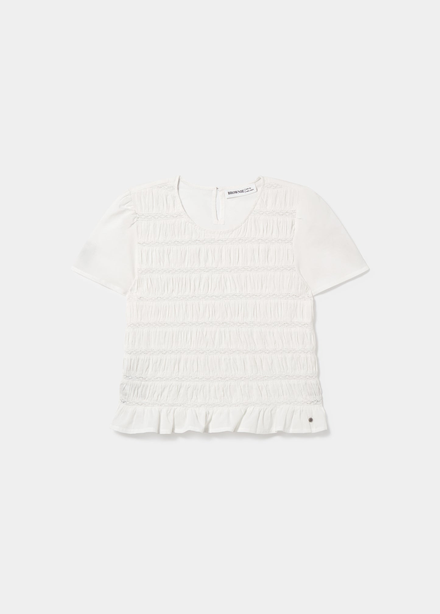 Blusa smock detalle laces