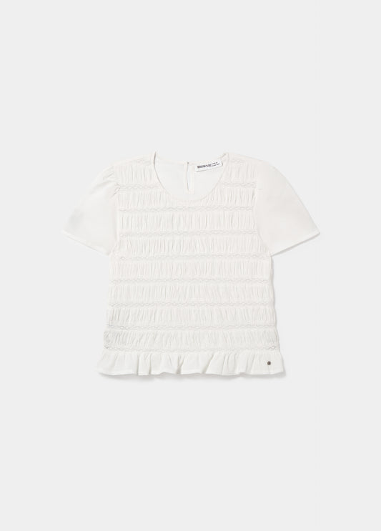 Blusa smock detalle laces