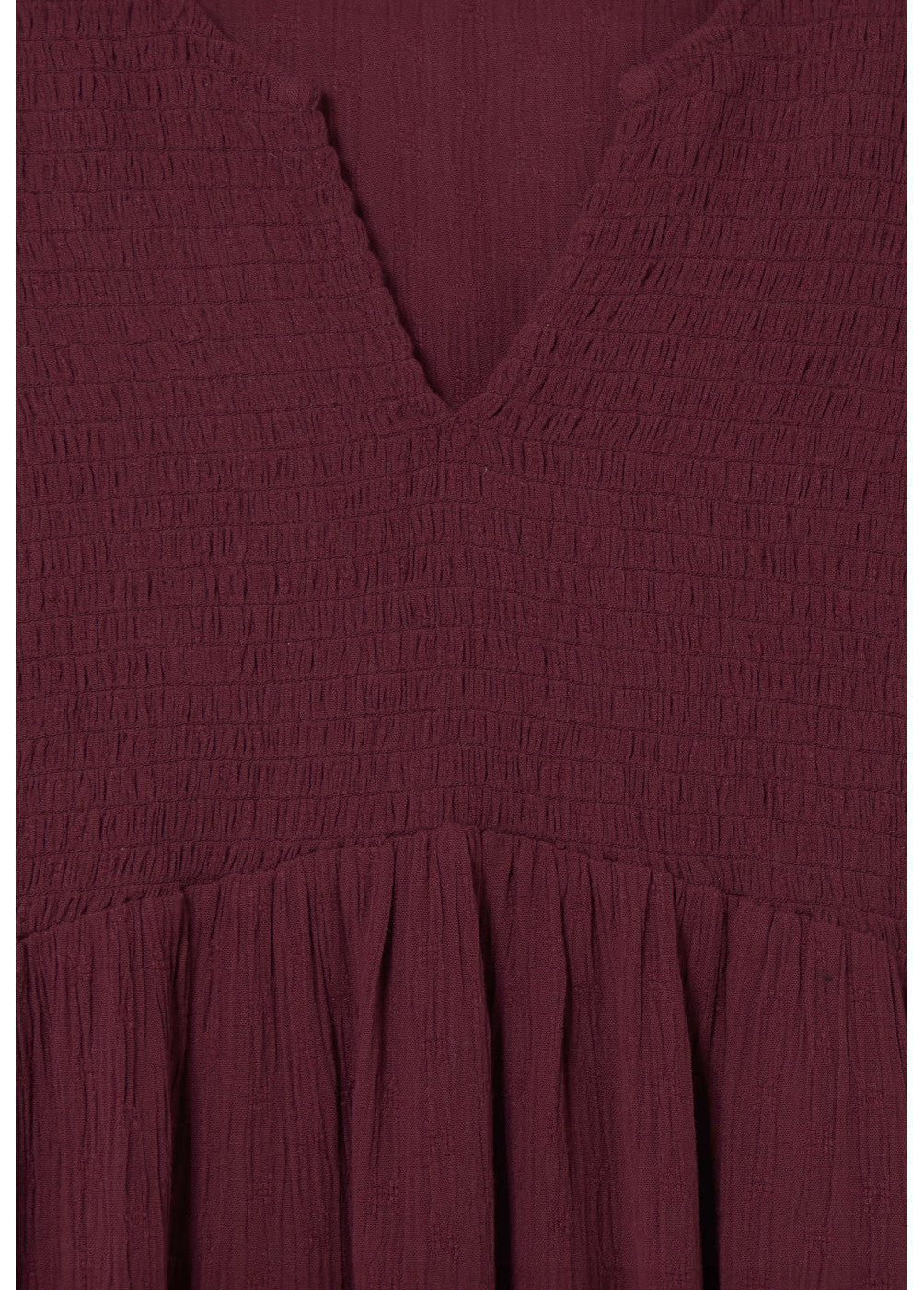 Camisa escote smock