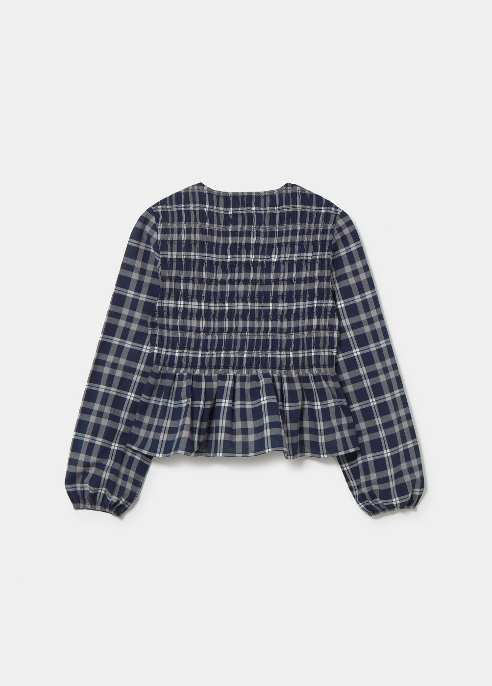Blusa smock cuadros