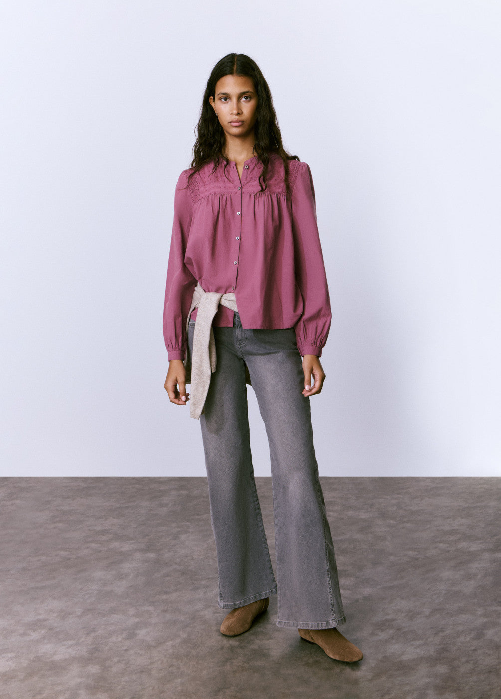 Blusa algodón pecherín