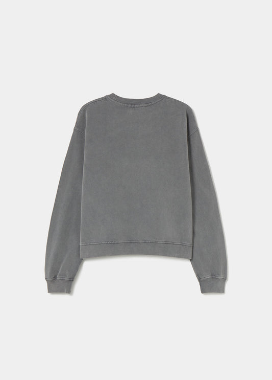 Sudadera gris logo