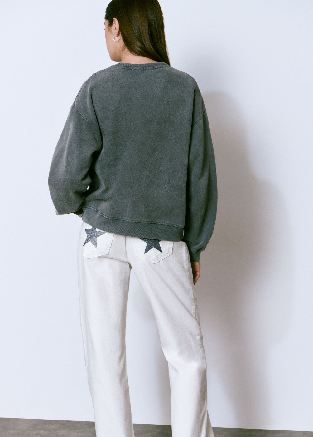 Sudadera gris logo