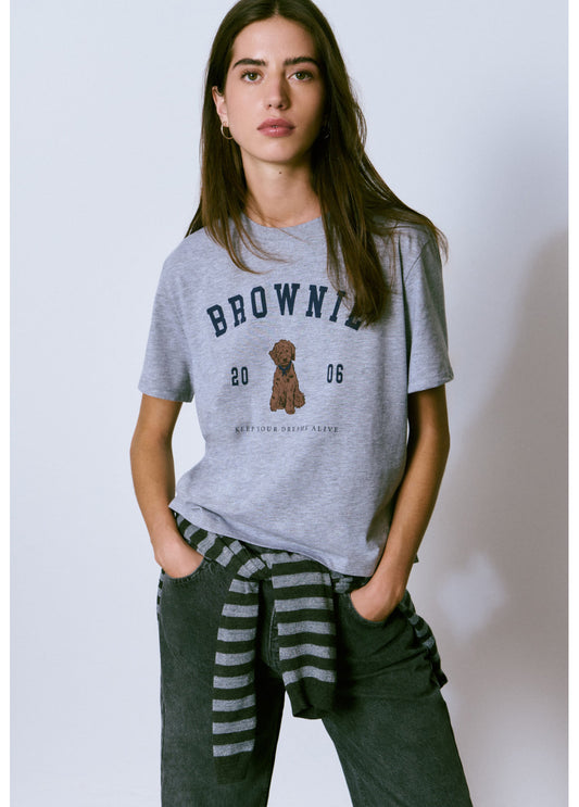 Camiseta perrito Brownie