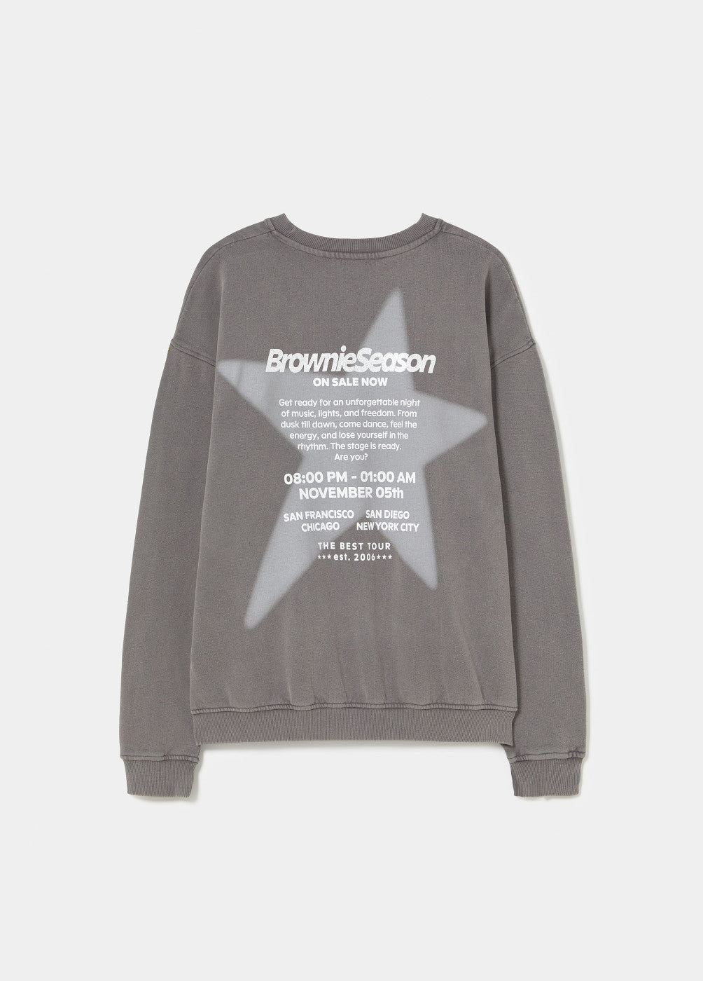 Sudadera estrella espalda