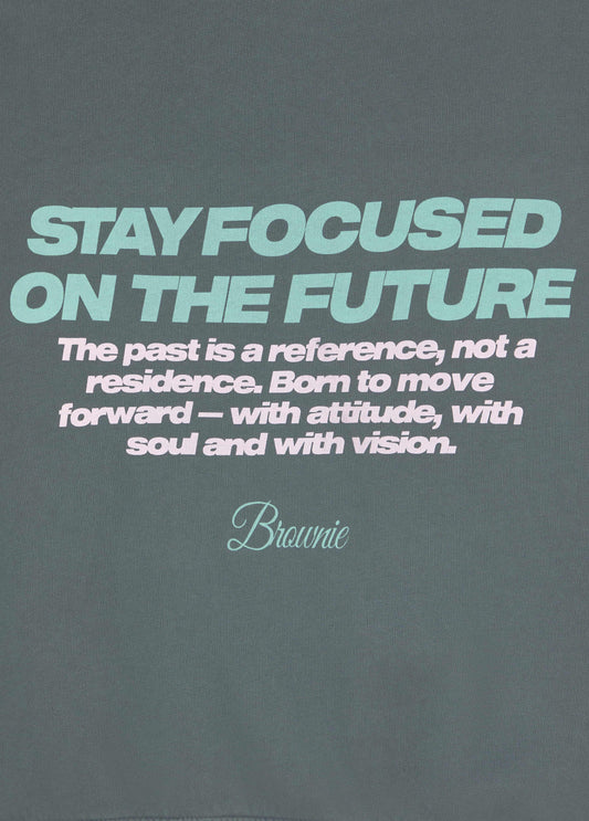 Sudadera capucha print espalda