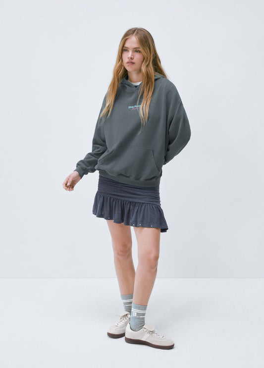 Sudadera capucha print espalda