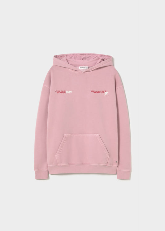 Sudadera capucha texto