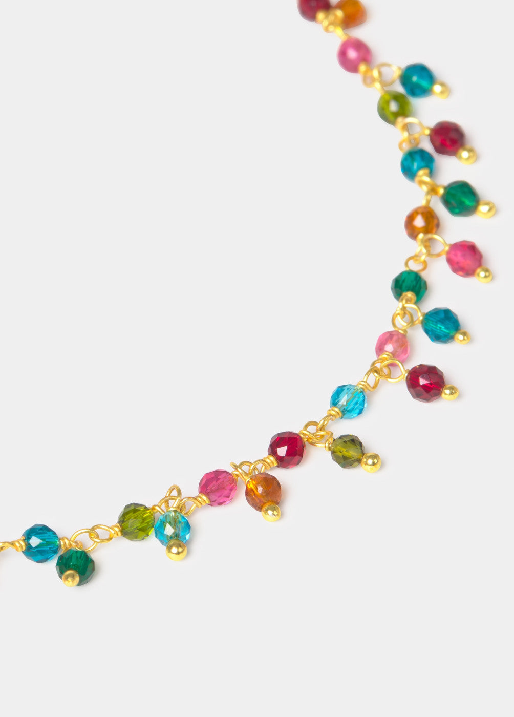 Collar bolitas multicolor