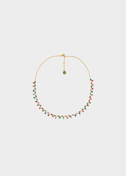 Collar bolitas multicolor