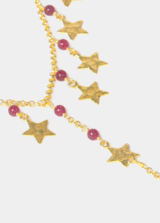 Collar estrella y piedras