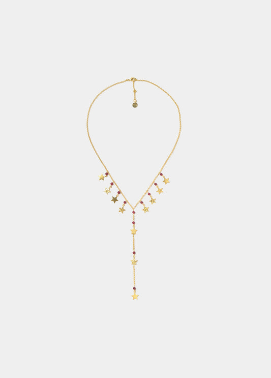 Collar estrella y piedras