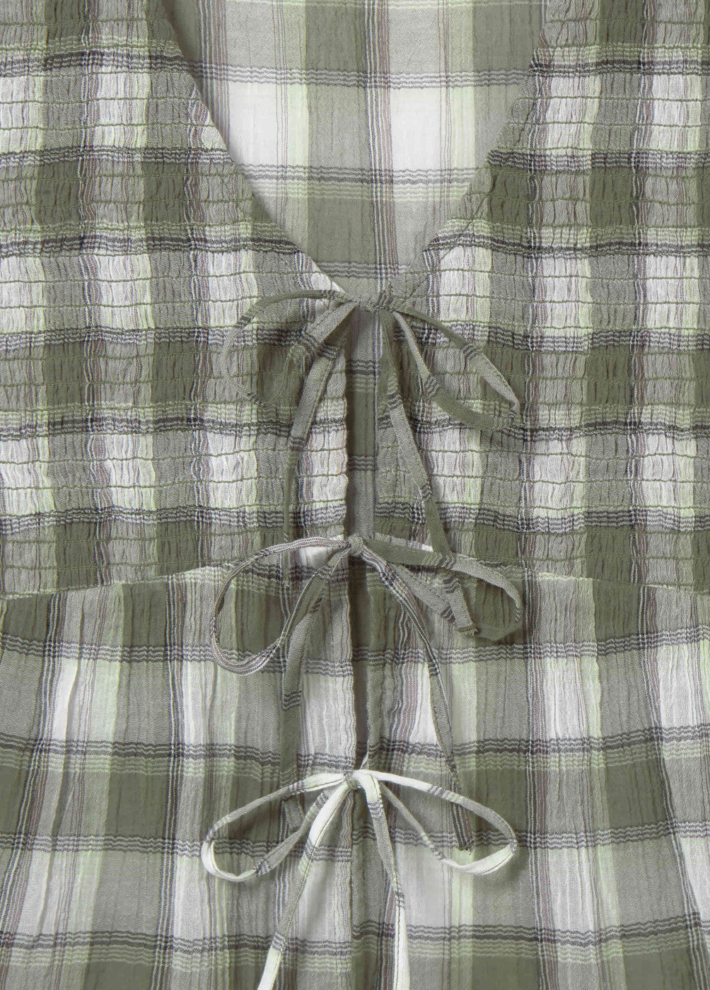 Blusa smock cuadros