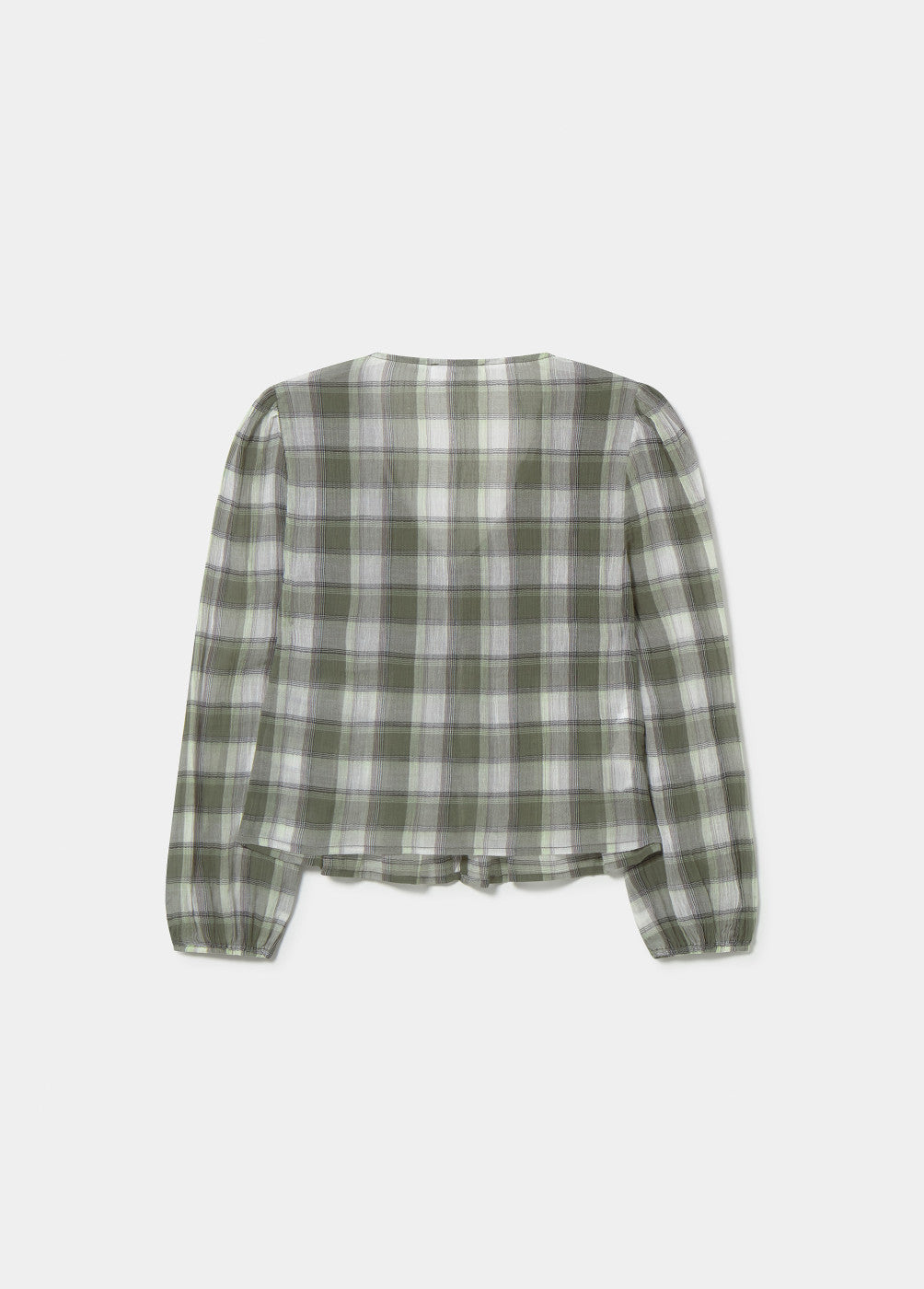 Blusa smock cuadros