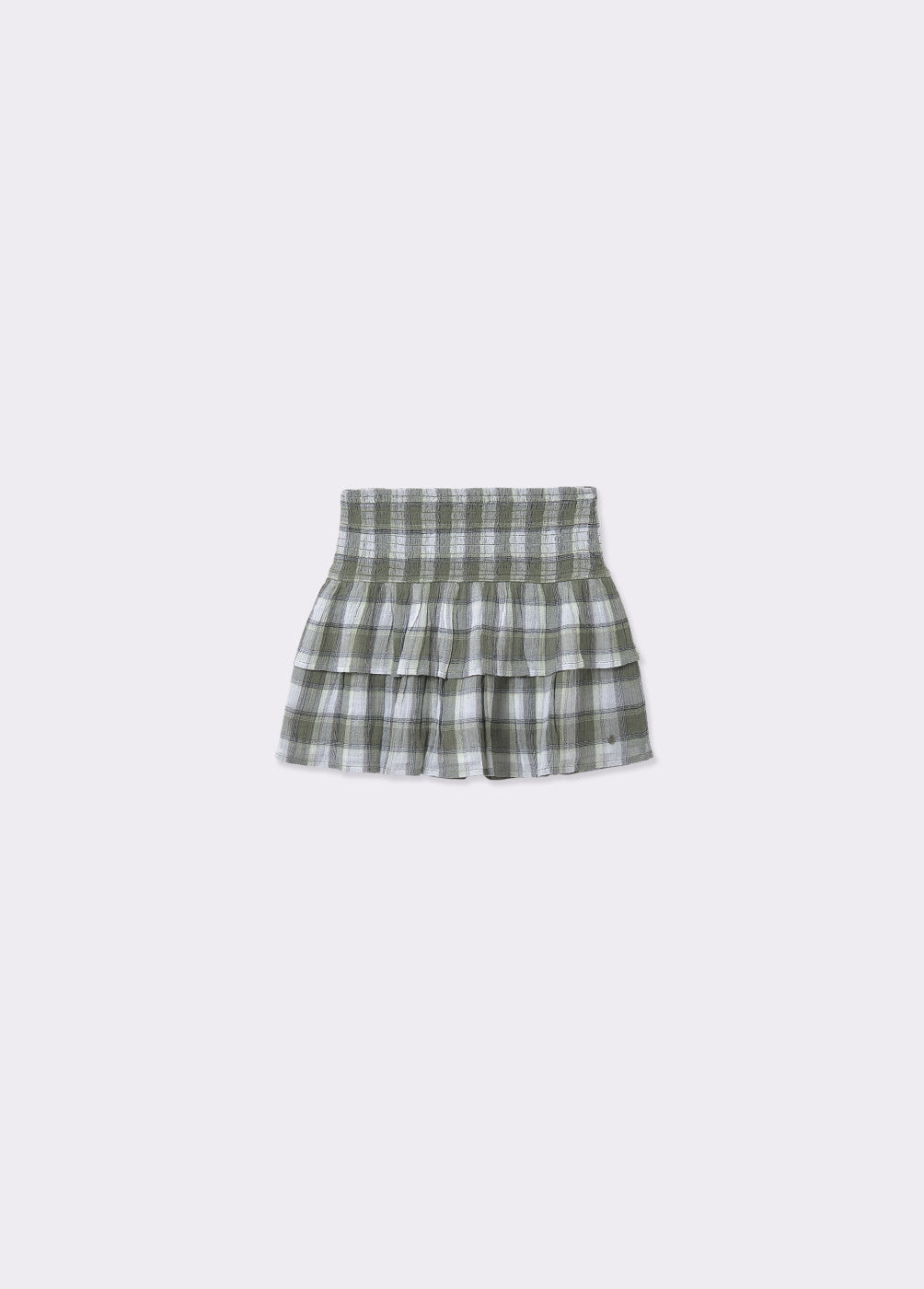 Falda smock cuadros