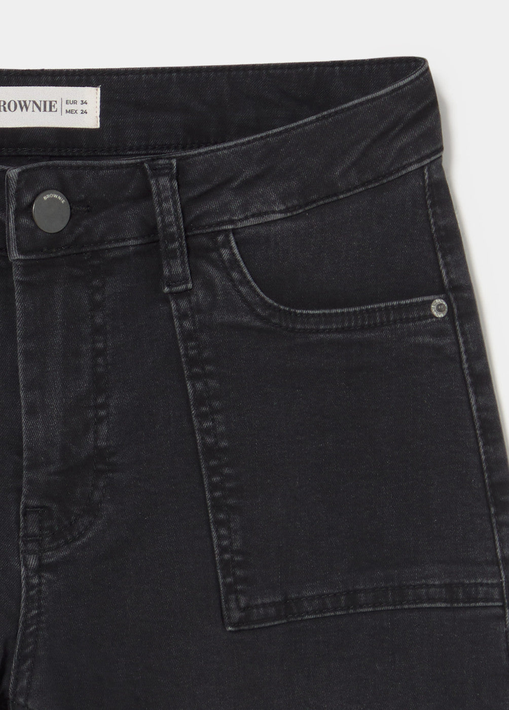 Jeans culotte bolsillo frontal