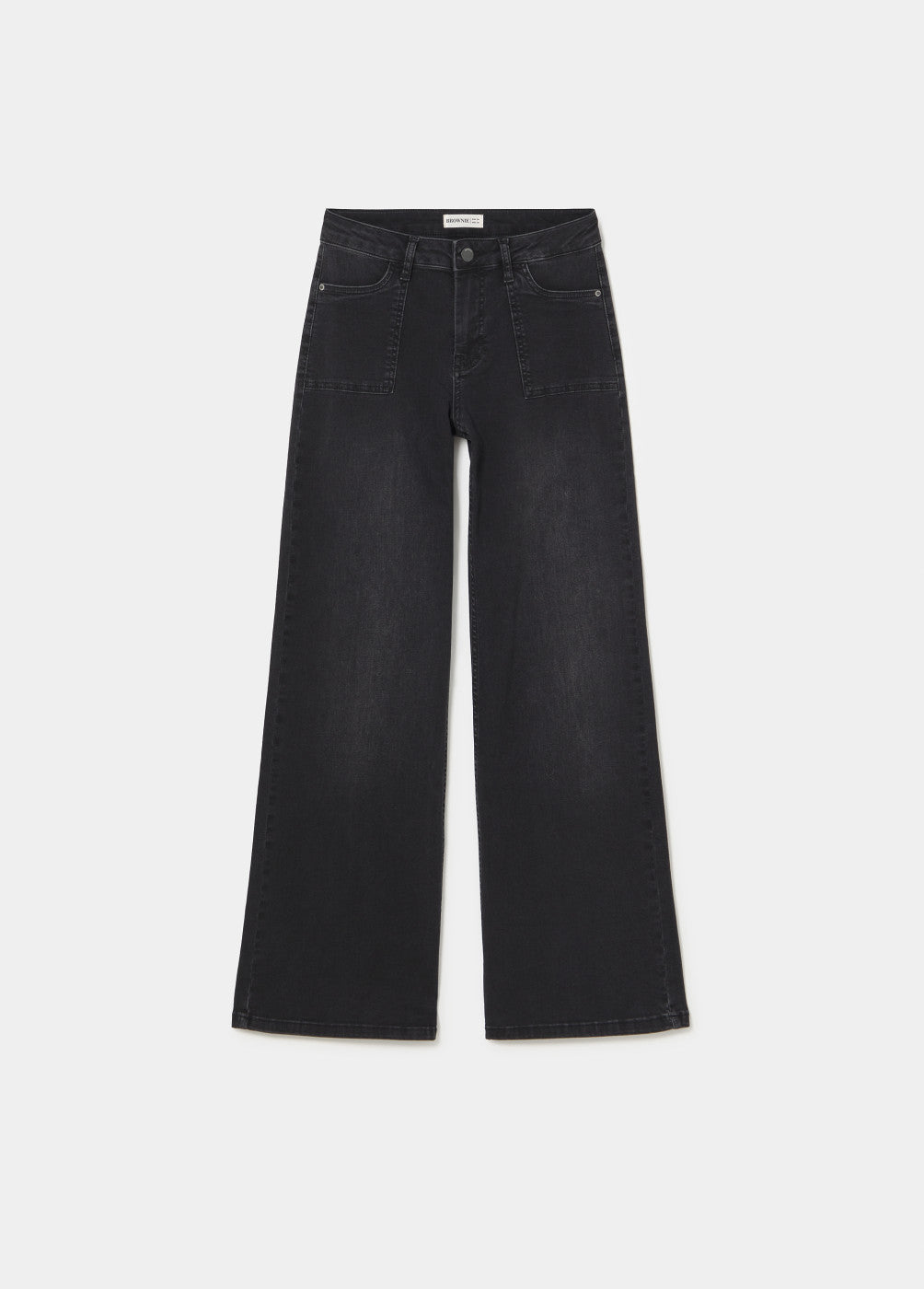 Jeans culotte bolsillo frontal