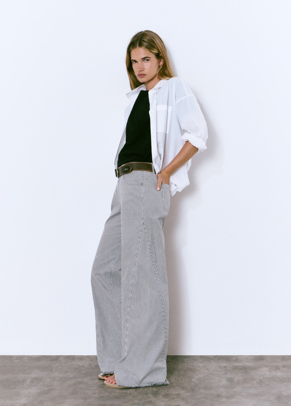 Pantalón rayas pieza lateral