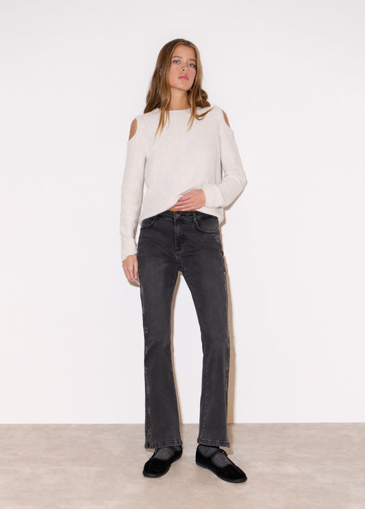 Jeans flare estrellas