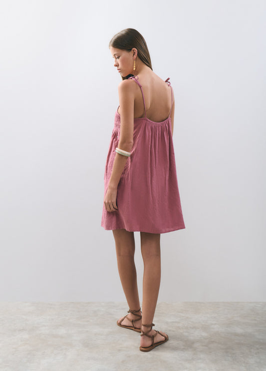 Vestido corto bordados