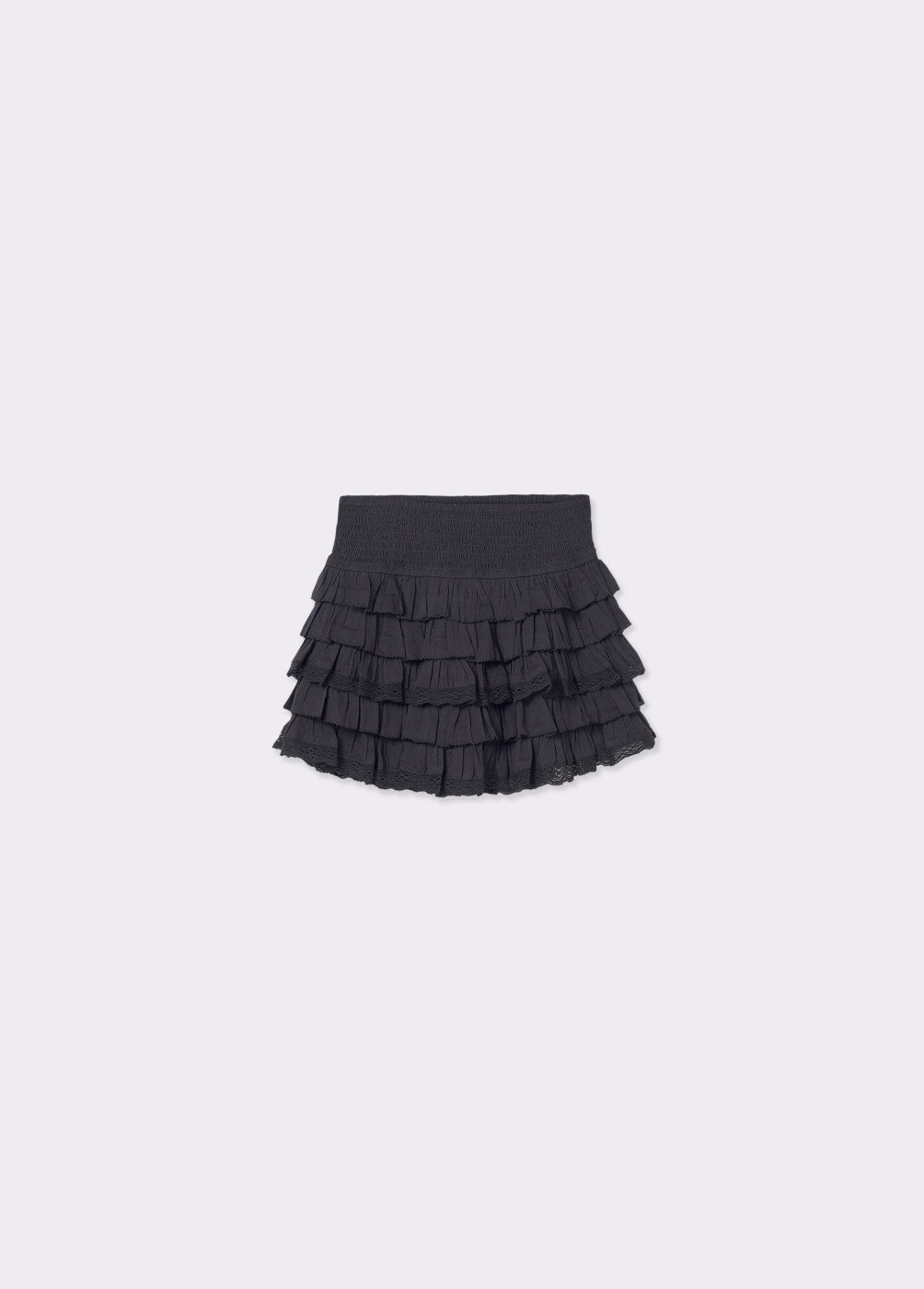 Falda multivolantes algodón